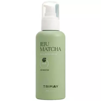 Успокаивающий крем-эмульсия с чаем матча Trimay Jeju Matcha Low pH Soothing Emulsion Cream