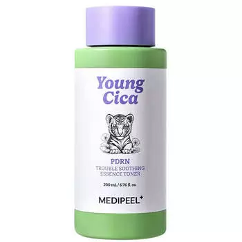 Успокаивающий тонер с центеллой и ПДРН MEDIPEEL Young Cica PDRN Trouble Soothing Essence Toner