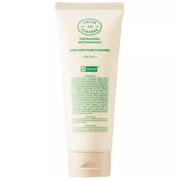Увлажняющая веганская пенка для умывания Juice To Cleanse Less Less Foam Cleanser