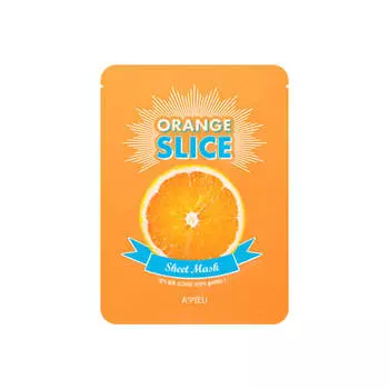 Увлажняющие маски-листочки локального использования Apieu Slice Sheet Mask - Апельсин (Orange Slice)