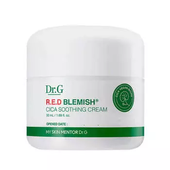 Веганский успокаивающий крем с 5 видами центеллы Dr.G Red Blemish CICA Soothing Cream