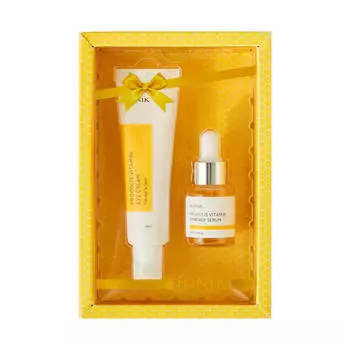 Витаминный набор с прополисом: сыворотка и крем для век iUnik Propolis Vitamin Eye Cream Set