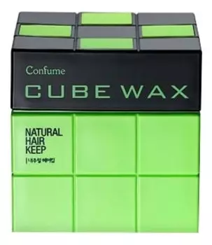 Воск для волос средняя фиксация Welcos Confume Cube Wax Natural Hair Keep