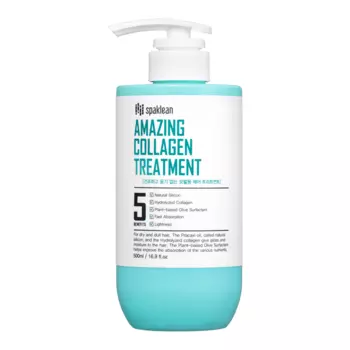 Восстанавливающий бальзам для волос с наноколлагеном Spaklean Amazing Collagen Treatment