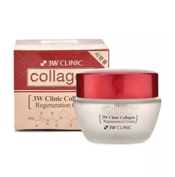 Восстанавливающий крем для лица с коллагеном 3W CLINIC Collagen Regeneration Cream