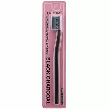 Антибактериальная зубная щётка с древесным напылением Trimay Black Charcoal Toothbrush