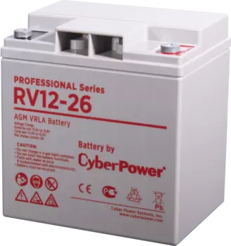 Аккумуляторная батарея PS CyberPower RV 12-26 / 12 В 26 Ач CyberPower Professional Series RV 12-26