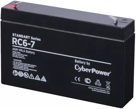 Аккумуляторная батарея SS CyberPower RC 6-7 / 6 В 7 Ач CyberPower RC6-7 (RC 6-7)