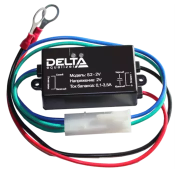 Аккумуляторный балансир S1-12V, с номинальным напряжением от 9 до 12Вольт, балансировка током до 3А. Аккумуляторный балансир Delta S1-12V
