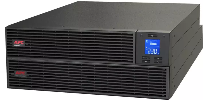 APC Easy UPS On-Line SRV RM, 10 КВатт, 10 КВА, (1) клеммное подключение 3-wire, черный, USB, RS-232, SmartSlot™, EPO, расширенное время автономной работы, with RailKit, External Battery Pack APC by Schneider Electric APC Easy UPS On-Line SRV RM 10000VA (