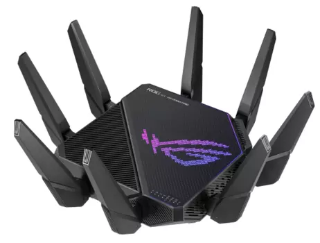 ASUS ROG GT-AX11000 PRO // роутер 802.11b/g/n/ac, ax, до 1148 + 4804Мбит/c, 2,4 + 5 гГц, 8 антенн, USB, GBT LAN ; 90IG0720-MU2A00 (GT-AX11000 PRO)