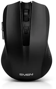 Беспроводная мышь SVEN RX-350W чёрная (5+1кл. 600-1400DPI, SoftTouch, блист) Sven RX-350W (SV-019570)