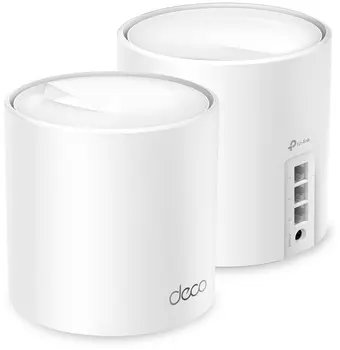 Бесшовный Mesh роутер TP-Link Deco X50(2-Pack) AX3000 10/100/1000BASE-TX