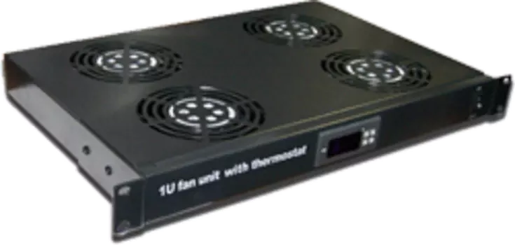 Блок 3-х вентиляторов 19", с подшипниками, с термостатом, 1U (TWT-CBB-FANB3-RACK-T)