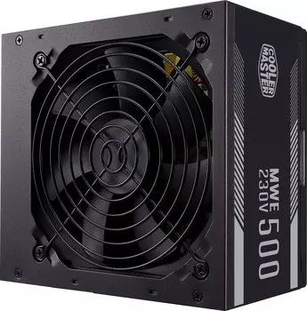 Блок питания Cooler Master ATX 500W MWE White V2 80+ (24+4+4pin) APFC 120mm fan 6xSATA RTL