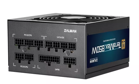 Блок питания Zalman ZM850-TMX, 850W, ATX12V v2.52, APFC, 12cm Fan, 80+ Gold, Full Modular, Retail (ZM850-TMX)