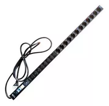 Блок распределения питания Lanmaster TWT-PDVI-4C9-20C3-I9 верт.размещ. 4xC19 20xC13 базовые 32A IEC 309 3м