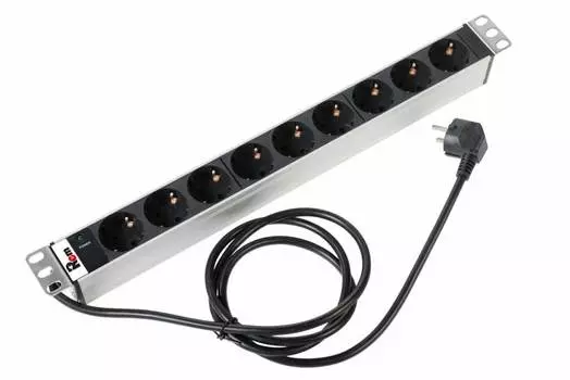 Блок распределения питания Rem Rem-16 R-16-9S-I-440-3 гор.размещ. 9xSchuko 16A Schuko 3м