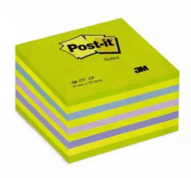 Блок самоклеящийся бумажный 3M Post-it 2028NB 7100172387 76x76мм 450лист. зеленый