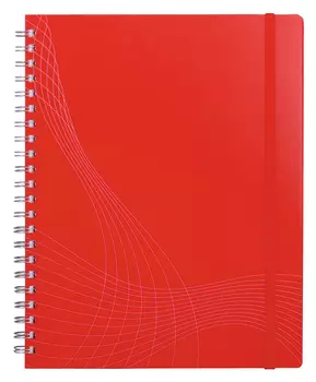 Блокнот Avery Zweckform NOTIZIO 7035 A4 пластик 90стр. клетка спираль двойная красный