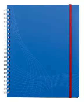 Блокнот Avery Zweckform NOTIZIO 7037 A4 пластик 90стр. клетка спираль двойная синий