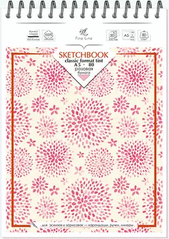 Блокнот для рисования Полином SKETCHBOOK 3073 A5 145x200мм мелов.картон 50л розовые страницы гребень
