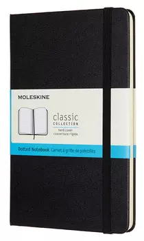 Блокнот Moleskine CLASSIC QP053 Medium 115x180мм 208стр. пунктир твердая обложка черный