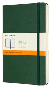 Блокнот Moleskine CLASSIC QP060K15 Large 130х210мм 240стр. линейка твердая обложка зеленый