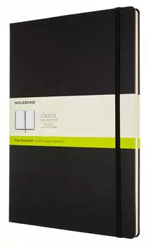 Блокнот Moleskine CLASSIC QP112 A4 192стр. нелинованный твердая обложка черный
