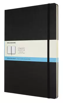 Блокнот Moleskine CLASSIC QP113 A4 192стр. пунктир твердая обложка черный