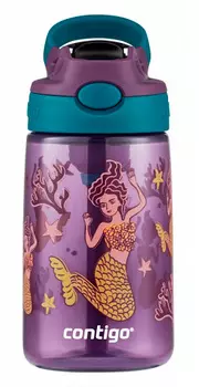 Бутылка Contigo Gizmo Flip 0.42л фиолетовый/синий пластик (компл.:трубочка) (2127478)