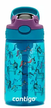 Бутылка Contigo Gizmo Flip 0.42л синий пластик (компл.:трубочка) (2127477)