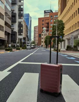 Чемодан NINETYGO Manhattan Frame Luggage 24" красный