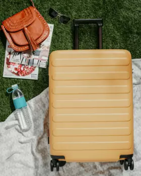 Чемодан NINETYGO Rhine Luggage 24" желтый