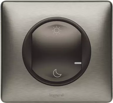 CLN ГРФ Выкл "День/Ночь" б/п Legrand Умный беспроводной сценарный выключатель "День/Ночь". Цвет Графит. Рамка Вольфрам. (64886)