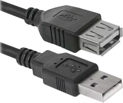 Defender USB кабель USB02-10 USB2.0 AM-AF, 3.0м Defender USB 2.0 Type-AM - USB 2.0 Type-AF 3м (87453)