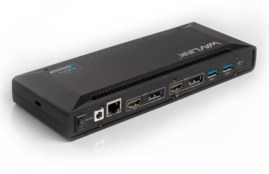 Док-станция Docking Station WAVLINK USB-C&amp;USB3.0 Ultra 5K(Dual 4K)Universal with 100W PowerDelivery Include 20V/6.5A Power Adapter/ 4xUSB3.0/2xUSB-C/2xDP 4K 60HZ/2xHDMI 4K 60HZ/1xGigabit LAN/1xAudio In/Out (WL-UG69PD2 Pro)