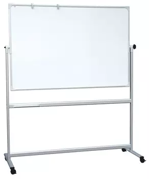Доска магнитно-маркерная 2X3 Pivoting board TOS1020 100x200см на роликах поворотная