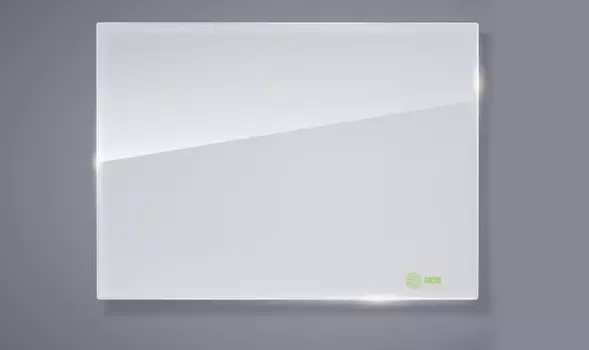 Доска стеклянная Cactus CS-GBD-90x120-WT стеклянная белый 90x120см стекло