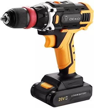 Дрель-шуруповерт Deko DKCD20FU-Li SET 3 20Вт аккум. патрон:быстрозажимной