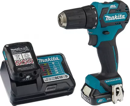 Дрель-шуруповерт Makita DF332DWAE аккум. патрон:быстрозажимной (кейс в комплекте)