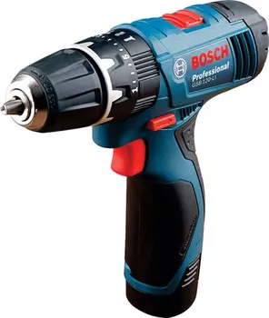 Дрель-шуруповерт ударная Bosch GSB 120-LI аккум. патрон:быстрозажимной (кейс в комплекте)
