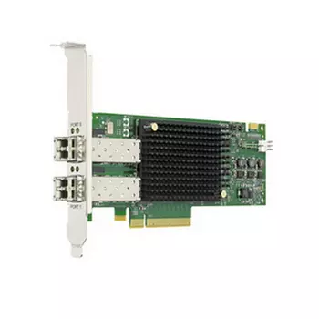 Emulex LPe32002-M2 OEM, Gen 6 (32GFC), 2-port, 32Gb/s, PCIe Gen3 x8, LC MMF 100m, трансиверы установлены, OEM