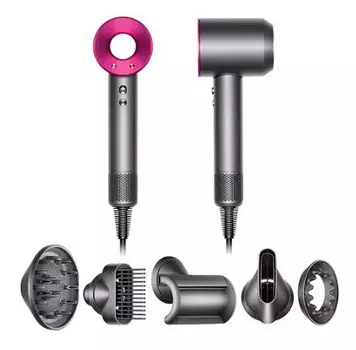 Фен Dyson Supersonic HD07 1600Вт фуксия/серый