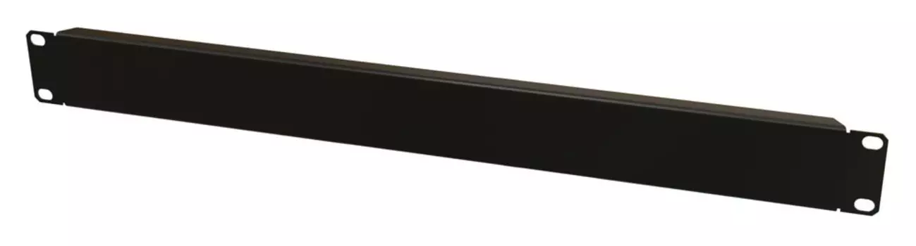 Фланш-панель Hyperline BPV-1-RAL9005 1U черный (упак.:1шт)