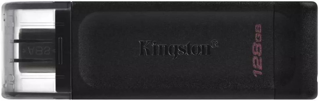 Флеш Диск Kingston 128Gb DataTraveler 70 Type-C DT70/128GB USB3.0 черный