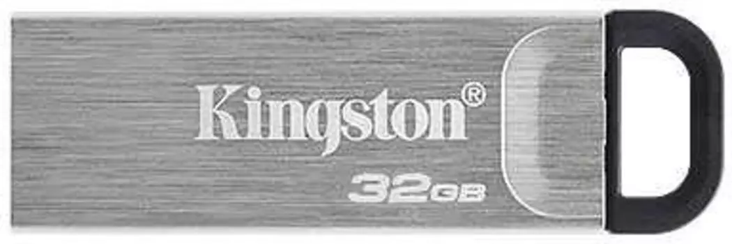 Флеш Диск Kingston 32Gb DataTraveler Kyson DTKN/32GB USB3.1 серебристый/черный