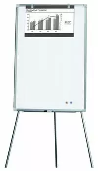 Флипчарт Deli E7885 магнитно-маркерная лак 60x90см на треноге белый
