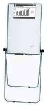 Флипчарт Deli E7886 магнитно-маркерная лак 60x90см на подставке белый с аксессуарами