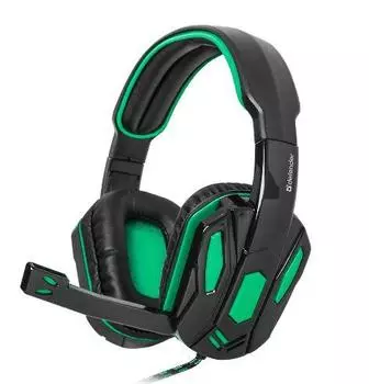 Гарнитура GAMING WARHEAD G-275 GREEN/BLACK 64122 DEFENDER